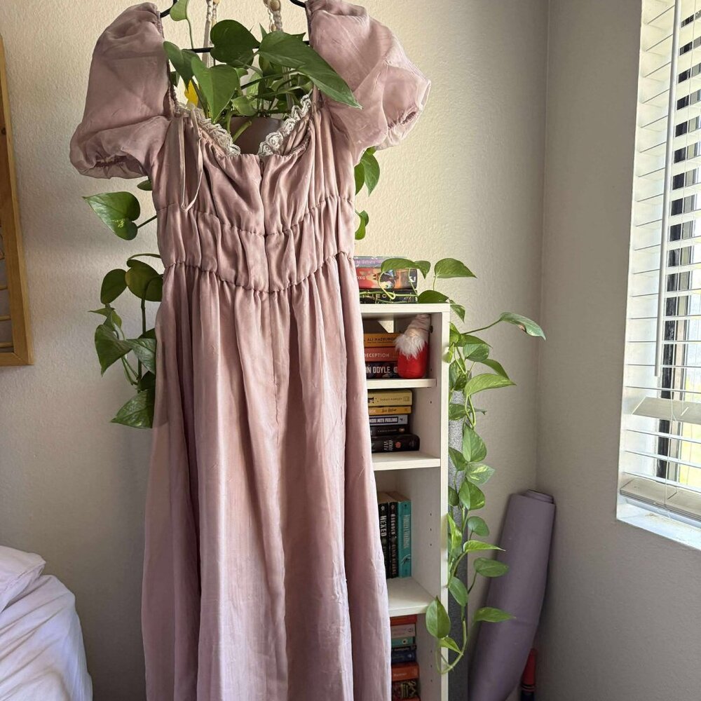 Reformation Mayme Dress Soft Pink - Size 6